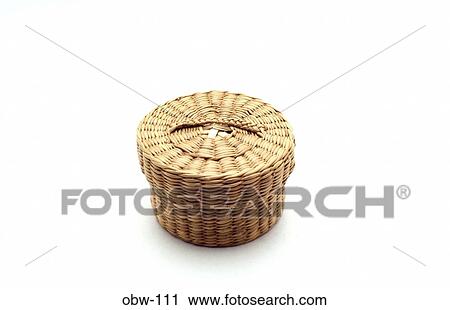 Wicker Basket with Lid View Large Photo Image Stock Image - Wicker Basket with Lid. Fotosearch