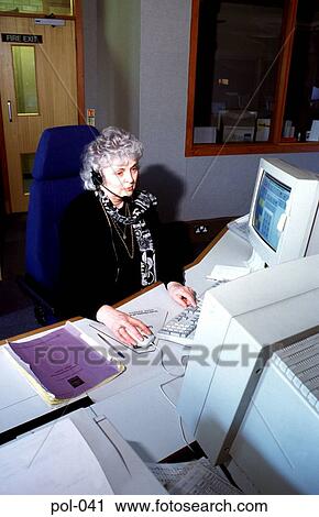 Woman in Police Office using Telephone Headset View Large Photo Image Stock Image - Woman in Police Office using Telephone Headset. Fotosearch