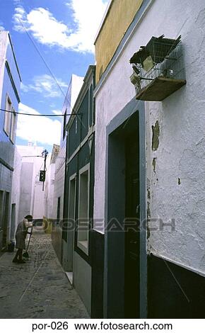 Woman Sweeping Alleyway Olhao Portugal View Large Photo Image Stock Photograph - Woman Sweeping Alleyway Olhao Portugal. Fotosearch