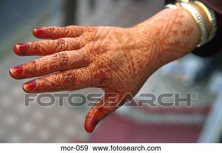 Woman's Hand with Traditional Henna Pattern Morocco View Large Photo Image Stock Photo - Woman's Hand with Traditional Henna Pattern Morocco. Fotosearch
