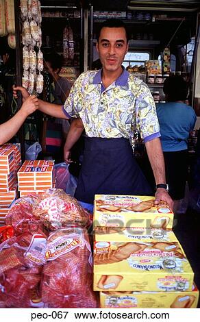Young Italian Market Trader at his Stall View Large Photo Image Stock Photo - Young Italian Market Trader at his Stall. Fotosearch