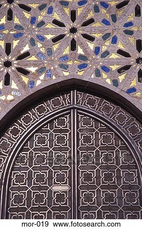 Zellij Decorated Doorway Hassan II Mosque Morocco View Large Photo Image Stock Photo - Zellij Decorated Doorway Hassan II Mosque Morocco. Fotosearch