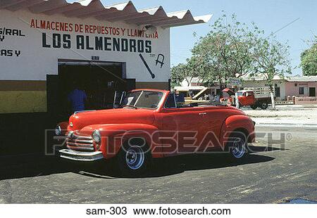 1950s Red Convertable Barrangillia Colombia View Large Photo Image Stock Image - 1950s Red Convertable Barrangillia Colombia. Fotosearch