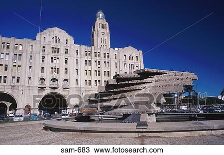 Abstract Sculpture Naval Offices Montevideo Uruguay View Large Photo Image Stock Image - Abstract Sculpture Naval Offices Montevideo Uruguay. Fotosearch
