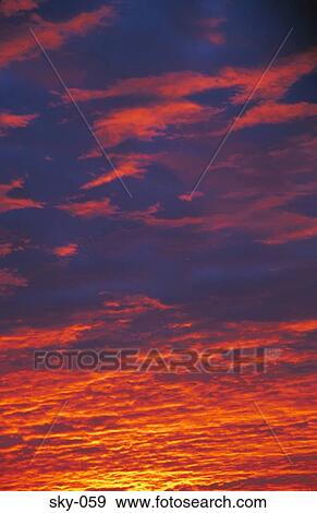 Altocumulus Lit by Red Sunset View Large Photo Image Stock Photo - Altocumulus Lit by Red Sunset. Fotosearch