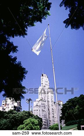 Argentinian Flag Framed by Trees View Large Photo Image Stock Photo - Argentinian Flag Framed by Trees. Fotosearch