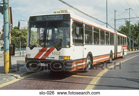 Articulated Bus Bratislava Slovakia View Large Photo Image Stock Photograph - Articulated Bus Bratislava Slovakia. Fotosearch