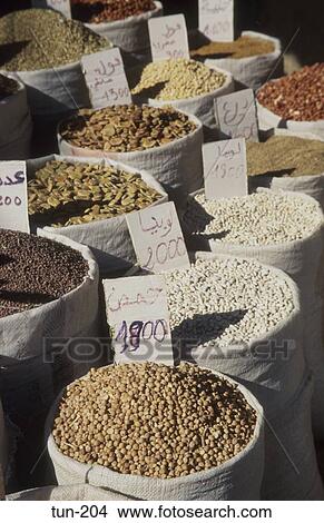Bags of Grain Tunisia View Large Photo Image Picture - Bags of Grain Tunisia. Fotosearch