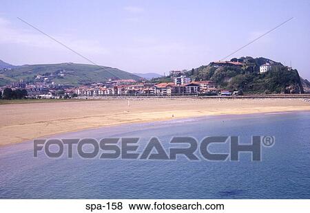 Stock Photo - Beach on the Cantabria Coast Spain. Fotosearch