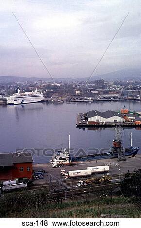 Stock Photo - Bjorvika Harbour Oslo Norway. Fotosearch