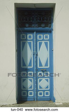 Blue Ornate Door Sousse Tunisia View Large Photo Image Stock Image - Blue Ornate Door Sousse Tunisia. Fotosearch