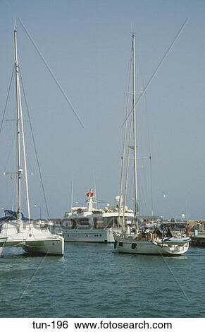 Boats at Sidi bou Said Tunisia View Large Photo Image Stock Photograph - Boats at Sidi bou Said Tunisia. Fotosearch