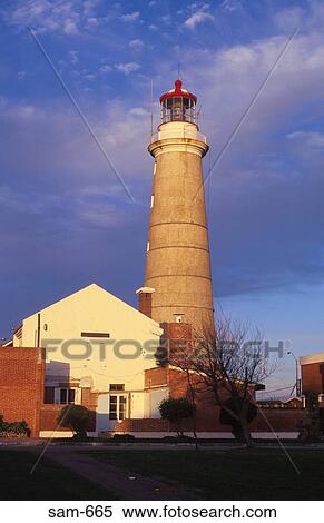 Brick Lighthouse Punta del Este Uruguay View Large Photo Image Stock Photography - Brick Lighthouse Punta del Este Uruguay. Fotosearch