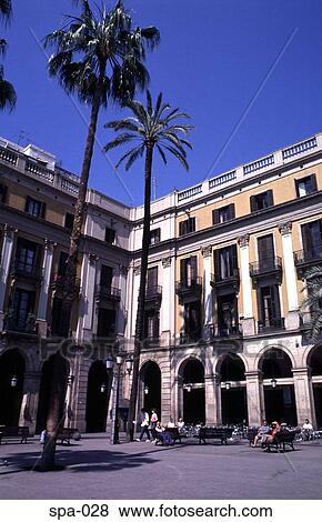 Buildings around Plaza Rial Barcelona Spain View Large Photo Image Stock Photo - Buildings around Plaza Rial Barcelona Spain. Fotosearch
