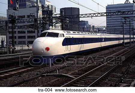 Picture - Bullet train Tokyo Japan. Fotosearch