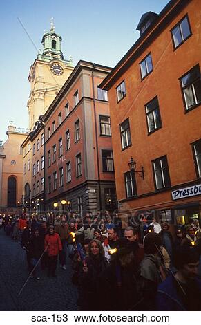 Busy Pedestrian Street in Stockholm Old Town Sweden View Large Photo Image Stock Image - Busy Pedestrian Street in Stockholm Old Town Sweden. Fotosearch