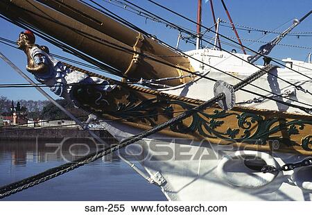 Stock Photography - Carved Bow of Sailing Ship Buenos Aires Argentina. Fotosearch
