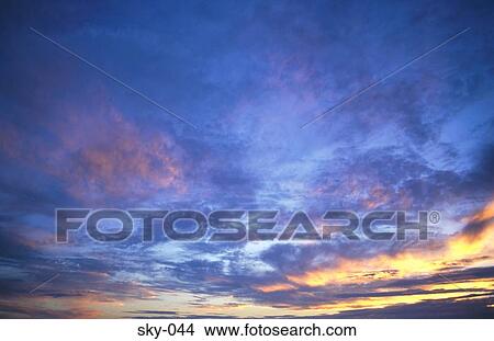 Cirrocumulus Clouds at Sunset View Large Photo Image Picture - Cirrocumulus Clouds at Sunset. Fotosearch