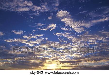 Cirrocumulus Clouds at Sunset View Large Photo Image Stock Image - Cirrocumulus Clouds at Sunset. Fotosearch