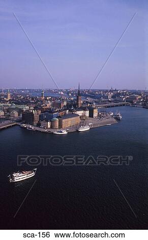 Cityscape and Sea Stockholm Old Town Sweden View Large Photo Image Stock Photograph - Cityscape and Sea Stockholm Old Town Sweden. Fotosearch