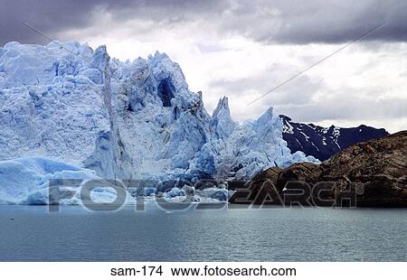 Cliffs at Edge of Moreno Glacier Argentina View Large Photo Image Picture - Cliffs at Edge of Moreno Glacier Argentina. Fotosearch