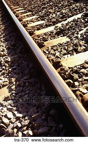 Stock Image - Close Up of Railway Track. Fotosearch