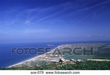 Coastal Headland and Sea UK View Large Photo Image Stock Photo - Coastal Headland and Sea UK. Fotosearch