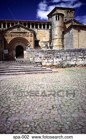 Collegiate Church of Santillander Del Mar Spain View Large Photo Image Stock Image - Collegiate Church of Santillander Del Mar Spain. Fotosearch