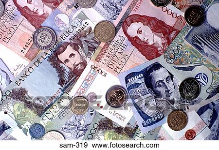 Colombian Money View Large Photo Image Stock Photo - Colombian Money. Fotosearch