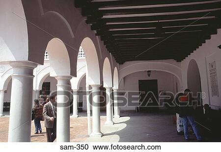 Colonnade by Courtyard Bogota Colombia View Large Photo Image Stock Image - Colonnade by Courtyard Bogota Colombia. Fotosearch