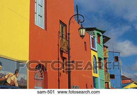 Colourful Walls of Houses in La Boca Argentina View Large Photo Image Stock Image - Colourful Walls of Houses in La Boca Argentina. Fotosearch