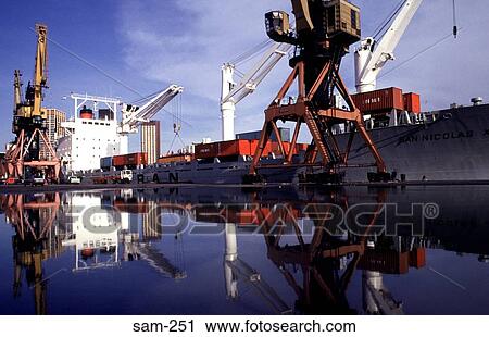 Container Ship and Cranes at Buenos Aires Docks View Large Photo Image Stock Image - Container Ship and Cranes at Buenos Aires Docks. Fotosearch