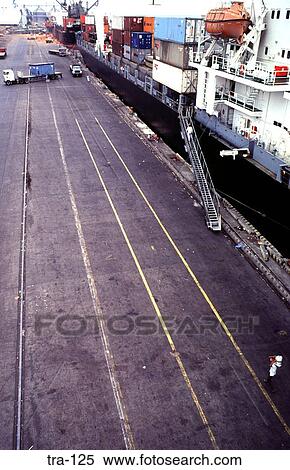 Stock Photography - Container Ship in Dock Philippines. Fotosearch