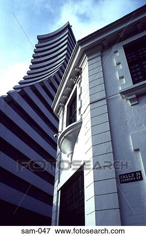 Contrasting Architecture Colombia View Large Photo Image Stock Photo - Contrasting Architecture Colombia. Fotosearch