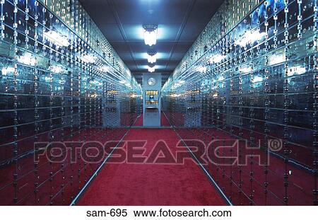 Corridor Lined with Safety Deposit Boxes Uruguay View Large Photo Image Stock Photography - Corridor Lined with Safety Deposit Boxes Uruguay. Fotosearch