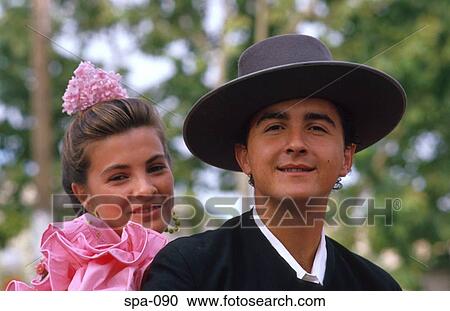 Couple in Traditional Dress Seville Spain View Large Photo Image Stock Image - Couple in Traditional Dress Seville Spain. Fotosearch