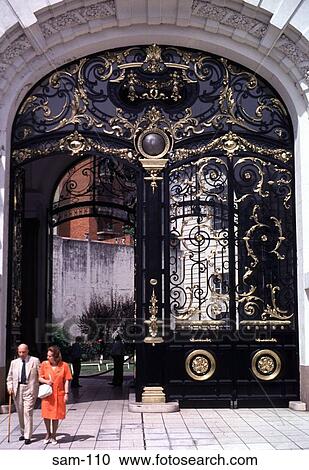 Couple Leaving through Ironwork Gates Argentina View Large Photo Image Stock Image - Couple Leaving through Ironwork Gates Argentina. Fotosearch