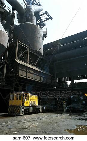 Stock Photo - Courtyard of Steel Works Colombia. Fotosearch