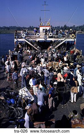 Crowded Ferry Boat going across the Nile River View Large Photo Image Stock Photograph - Crowded Ferry Boat going across the Nile River. Fotosearch