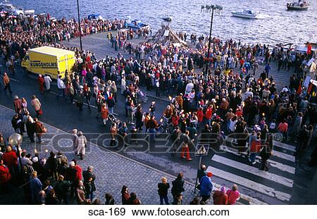Crowds near Sea Front Stockholm Old Town Sweden View Large Photo Image Stock Photo - Crowds near Sea Front Stockholm Old Town Sweden. Fotosearch