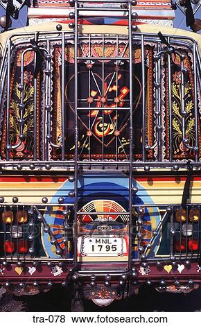 Detail of Decorated Bus Pakistan View Large Photo Image Stock Photo - Detail of Decorated Bus Pakistan. Fotosearch