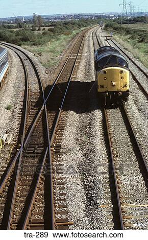 Diesel Locomotive on Rail Junction Wales View Large Photo Image Stock Photo - Diesel Locomotive on Rail Junction Wales. Fotosearch