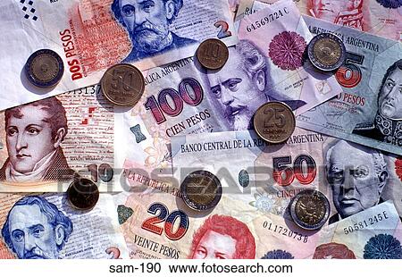 Display of Argentinian Notes and Coins View Large Photo Image Stock Image - Display of Argentinian Notes and Coins. Fotosearch