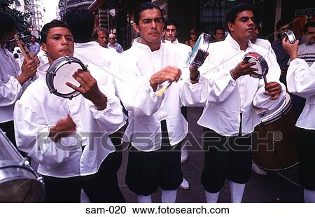 Drummers in Parade Buenos Aires Argentina View Large Photo Image Stock Image - Drummers in Parade Buenos Aires Argentina. Fotosearch