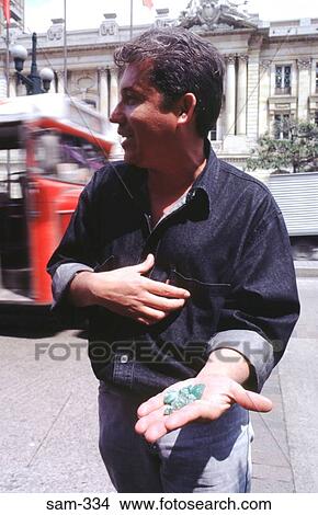 Emerald Seller in Street Market Bogota Colombia View Large Photo Image Picture - Emerald Seller in Street Market Bogota Colombia. Fotosearch