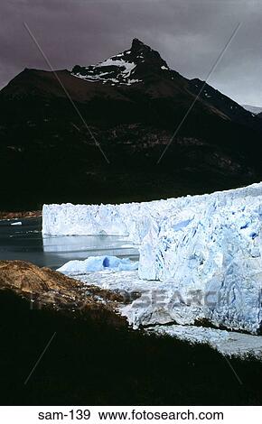 End of Moreno Glacier Patagonia View Large Photo Image Stock Photo - End of Moreno Glacier Patagonia. Fotosearch