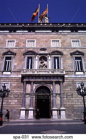 Entrance to Palau de la Generalitat Barcelona Spain View Large Photo Image Stock Image - Entrance to Palau de la Generalitat Barcelona Spain. Fotosearch