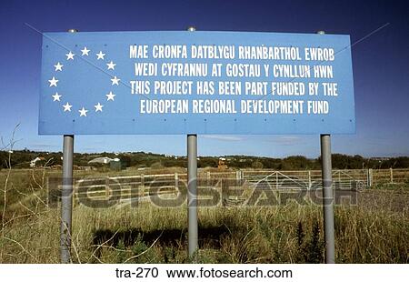 European Union Development Sign Wales View Large Photo Image Stock Image - European Union Development Sign Wales. Fotosearch