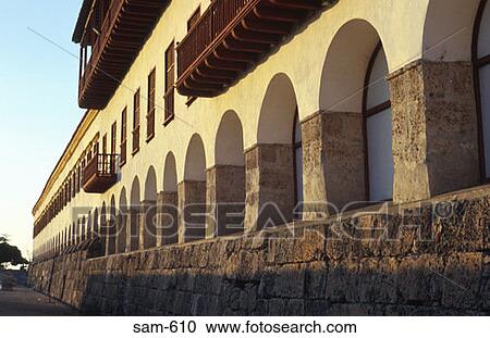 Facade of Naval Museum Catagena Colombia View Large Photo Image Stock Image - Facade of Naval Museum Catagena Colombia. Fotosearch