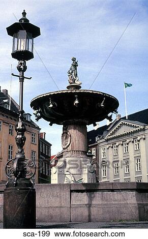 Fountain in Copenhagen Denmark View Large Photo Image Stock Photo - Fountain in Copenhagen Denmark. Fotosearch